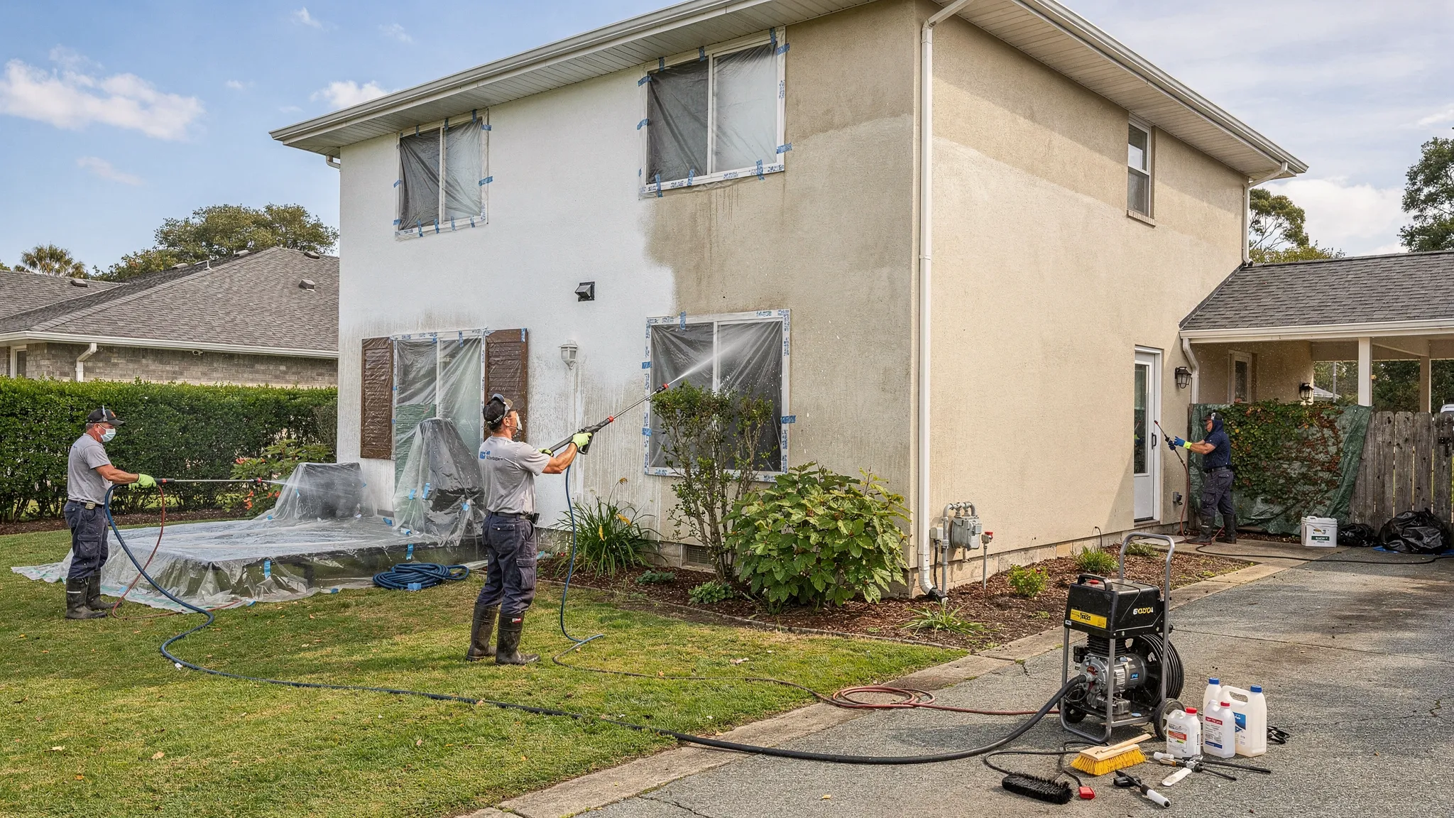 Mycie elewacji: kiedy, jak i ile to naprawdę trwa - Main Image